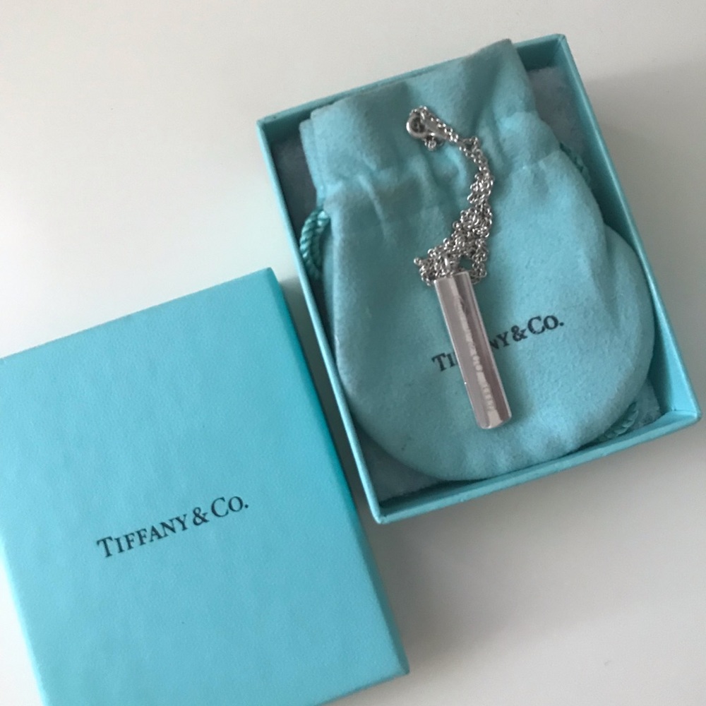 Tiffany & Co. 1837 Bar Pendant Necklace